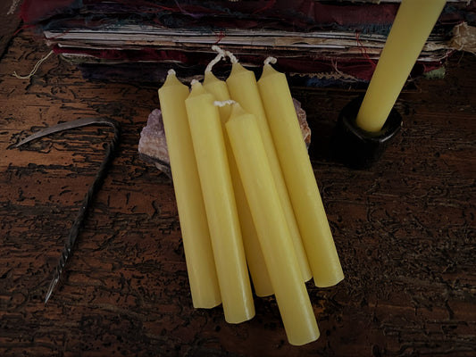 YELLOW Mini Paraffin Wax Chime Candles